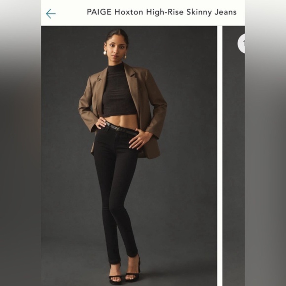 Paige Hoxton Jeans. Black. Size 30.